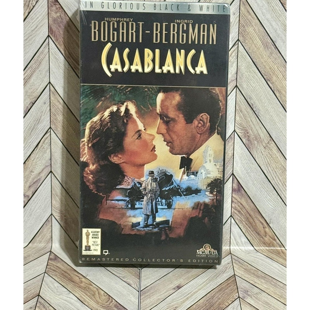 MGM Casablanca VHS Movie New Remastered Collector's Edition 1994‎
